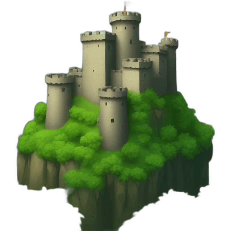 Fortress in the forest emoji