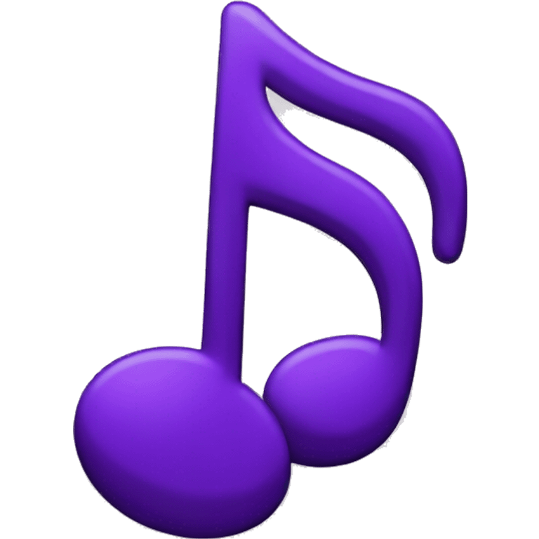 a purple music note emoji