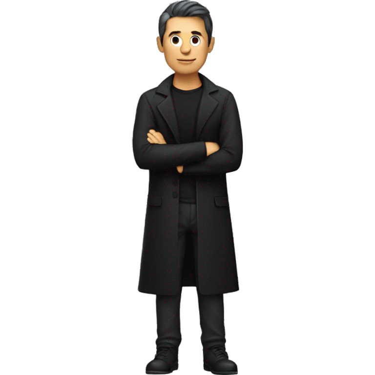 man in black emoji