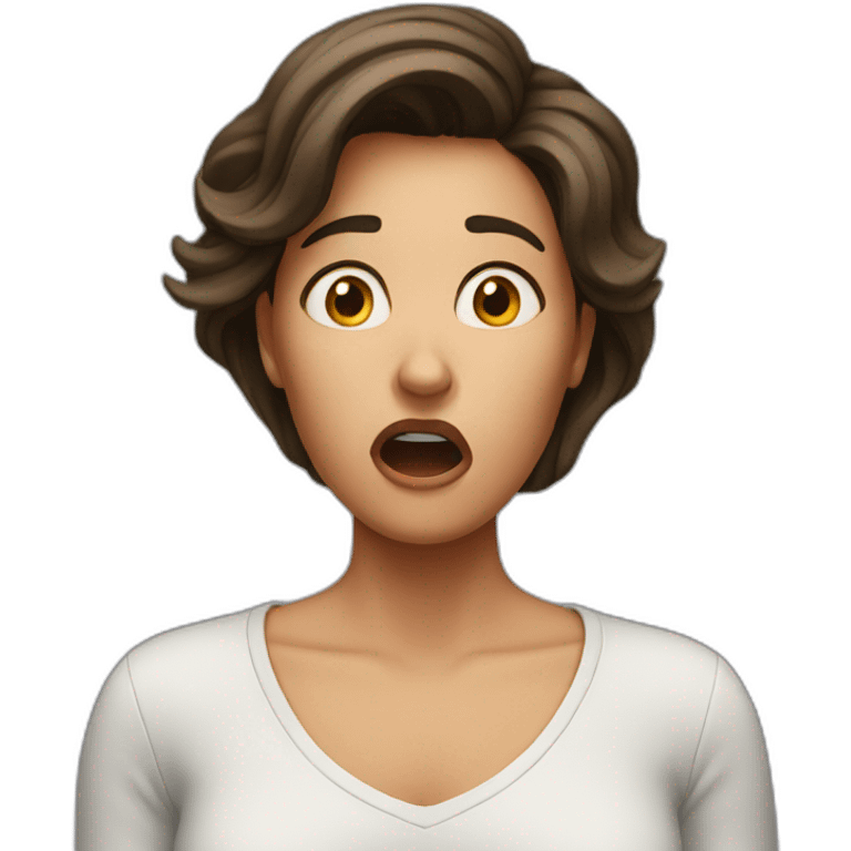 shocked woman emoji