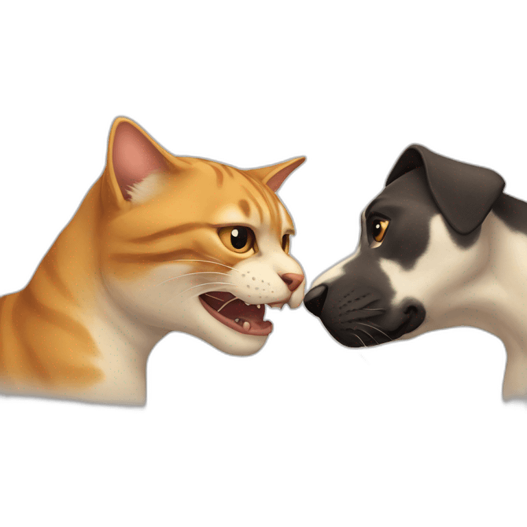 cat eat dog emoji