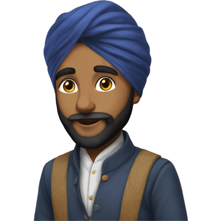 Sikh boy with sharinghan emoji