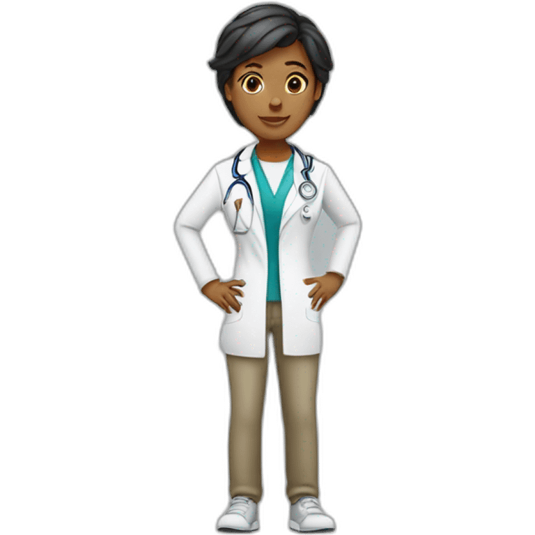 Tomboy medical student emoji