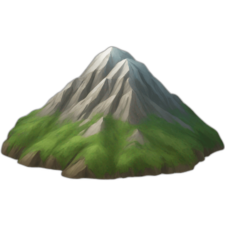 A mountain  emoji