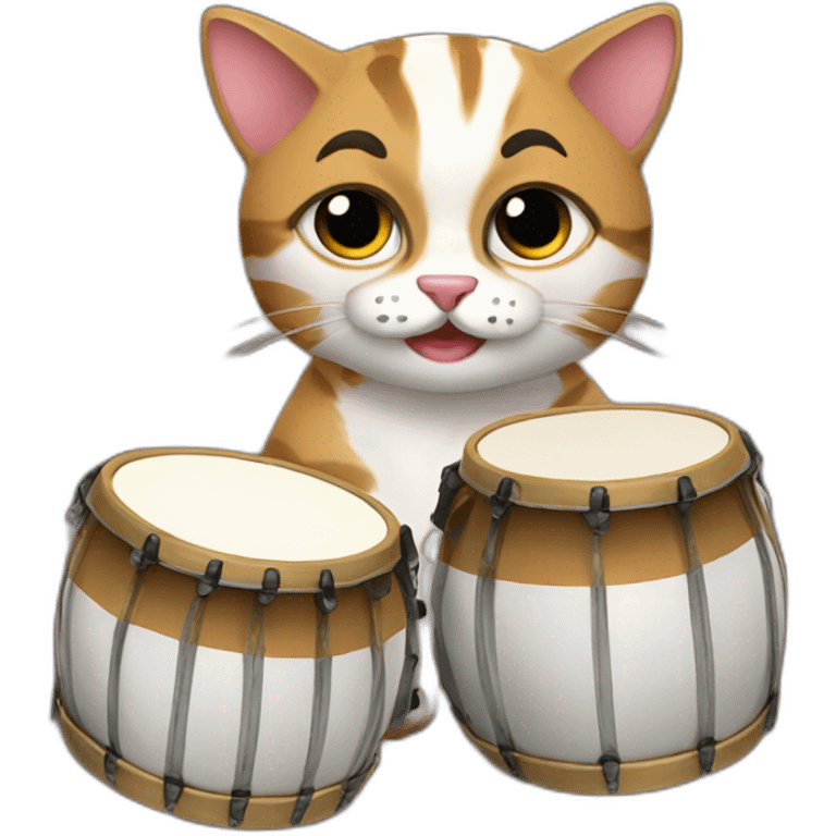 Kat met bongos emoji