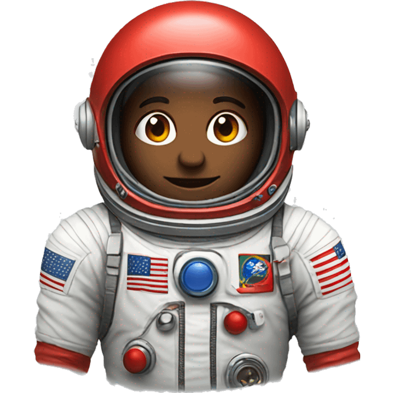 red astronaut  emoji