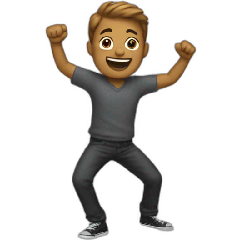 Guy dancing emoji