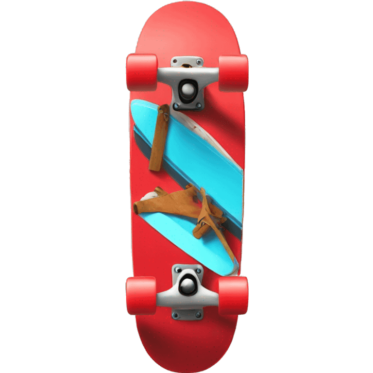 red skateboard emoji