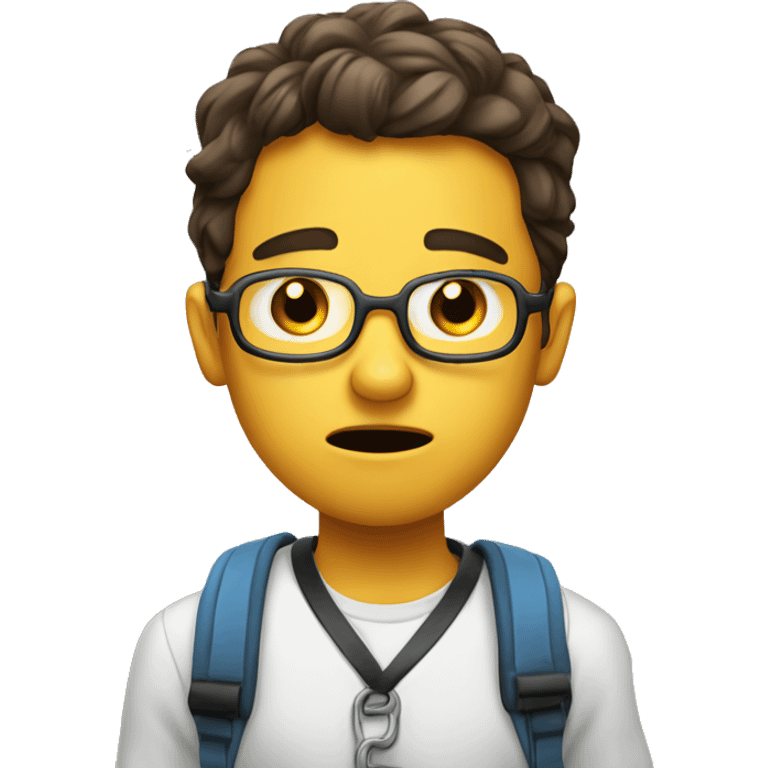 puzzled student emoji