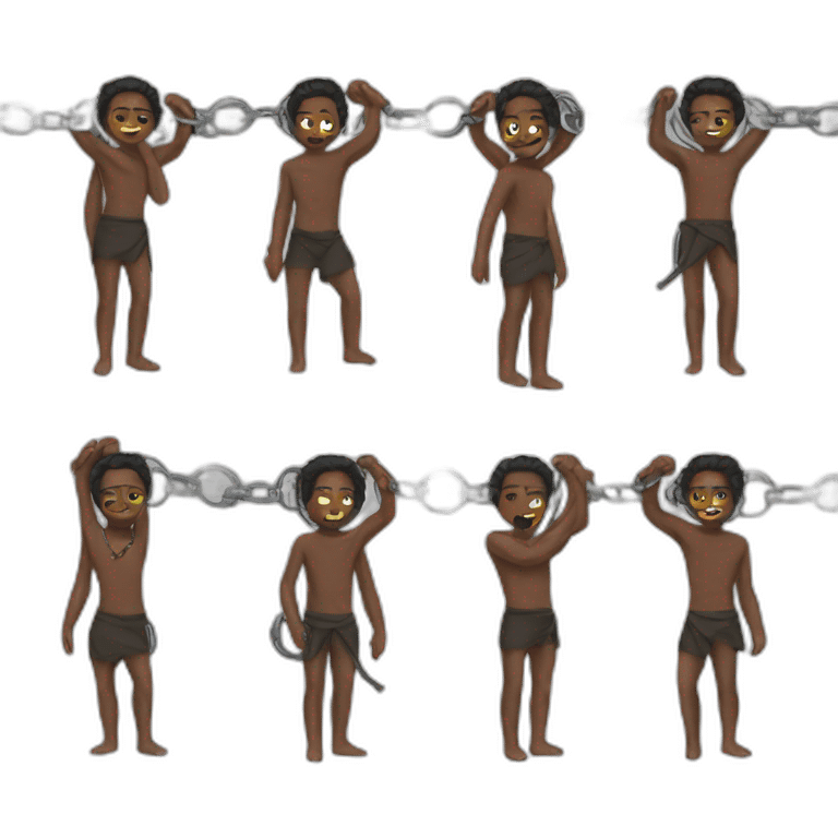 slave group with handcuffs emoji