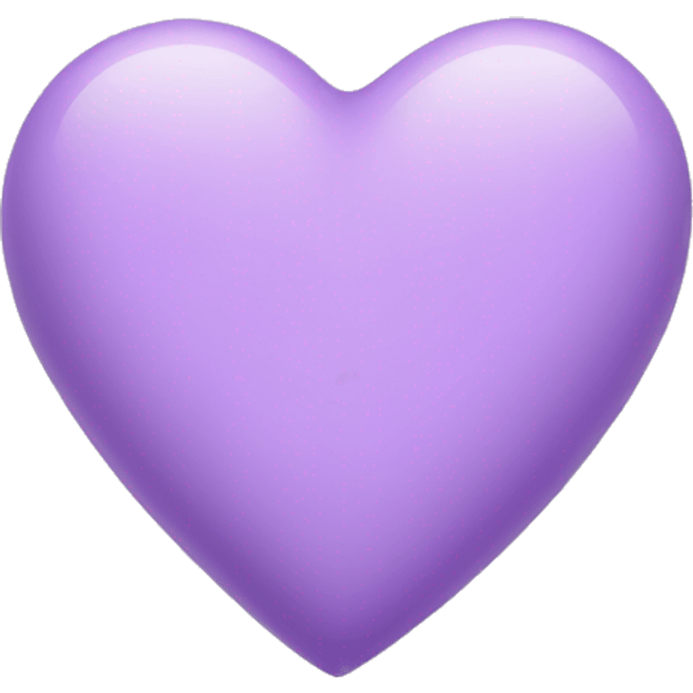 iOS lilac heart emoji