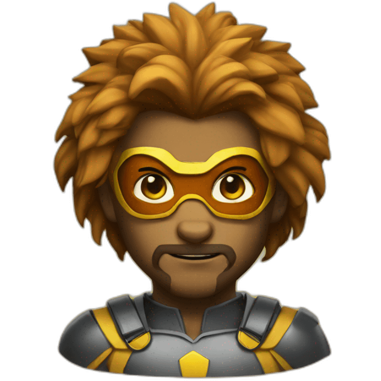 lion superhero emoji