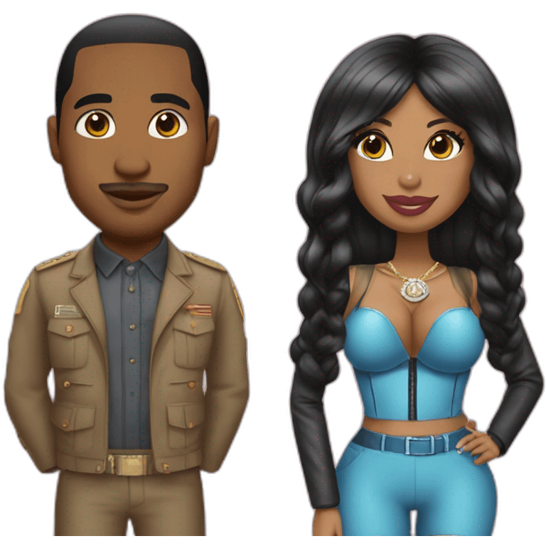 Goerge washington and nikki minaj emoji