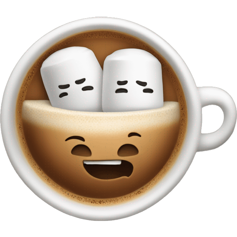 Coffee with marshmallows  emoji