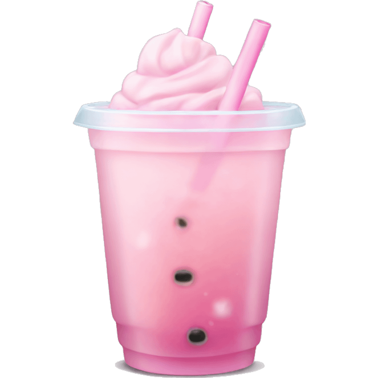 Light pink bubble tea emoji