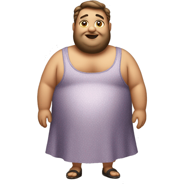 fat guy in a dress emoji