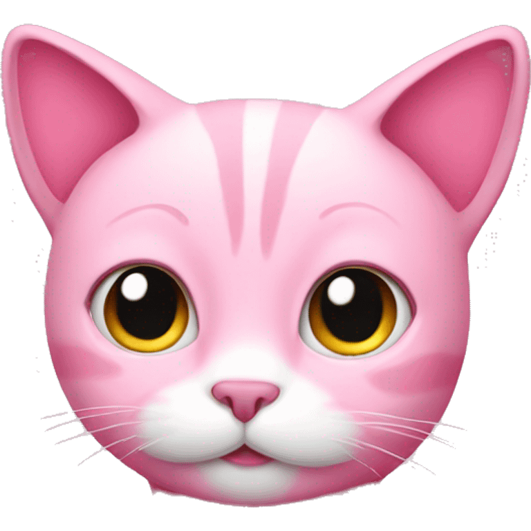 Pink cat emoji