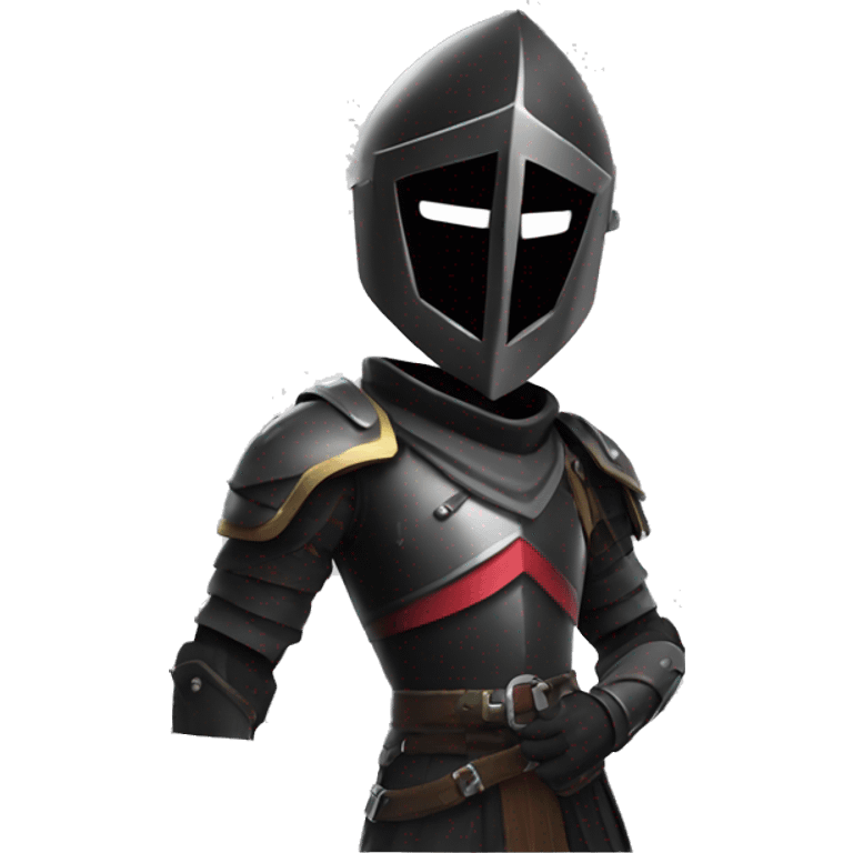 Fortnite black knight with open face emoji