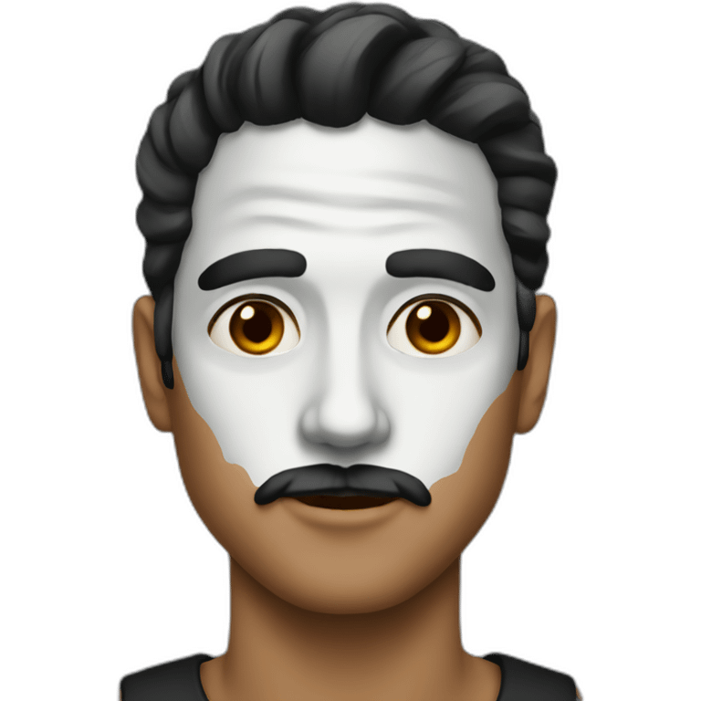 man-with-black-facepaint emoji