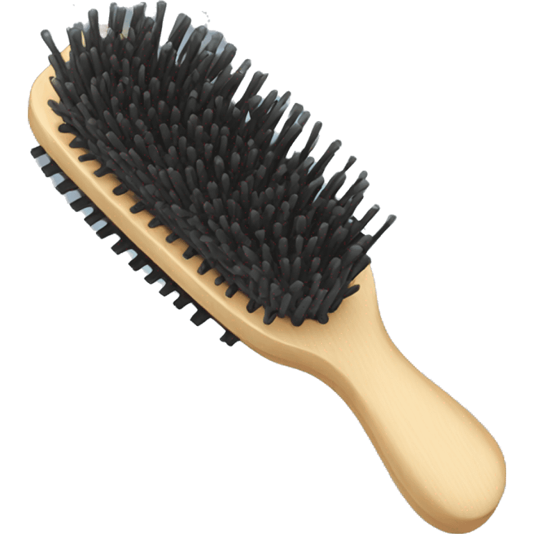 Hair brush emoji