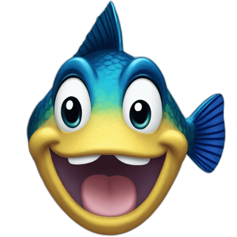 fish shaped mickey emoji