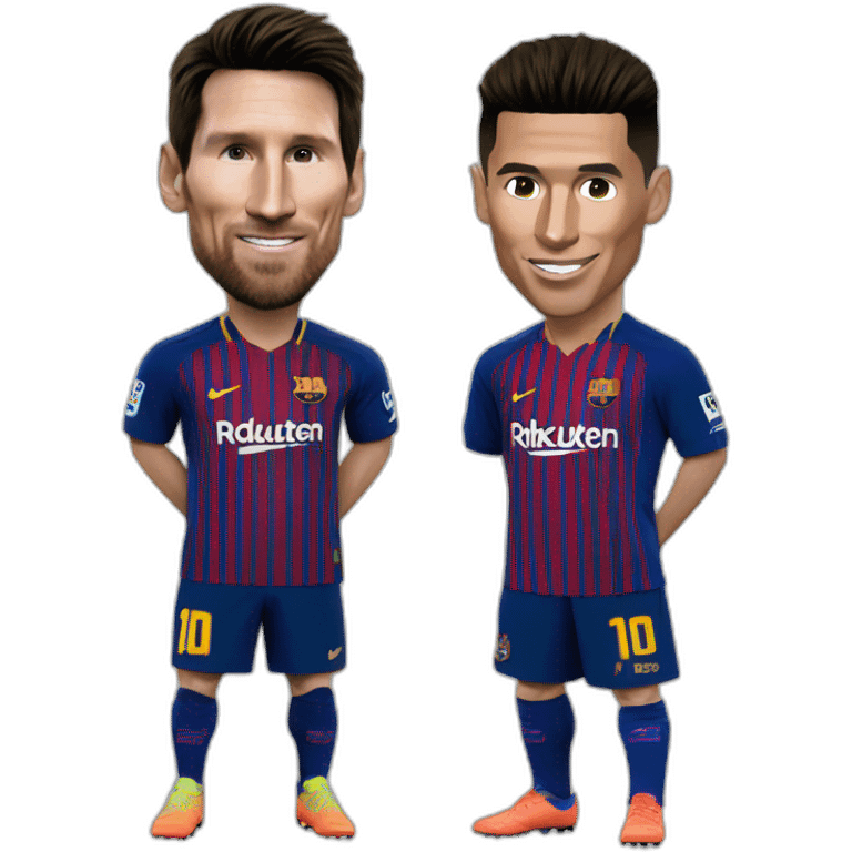 Lionel Messi and Cristiano Ronaldo emoji