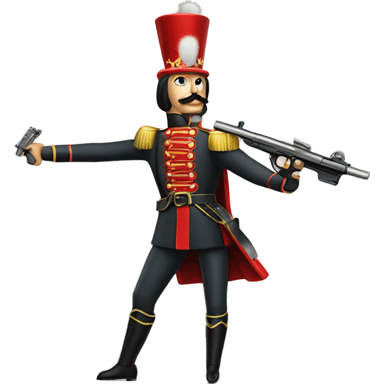 Nutcracker with a gun emoji