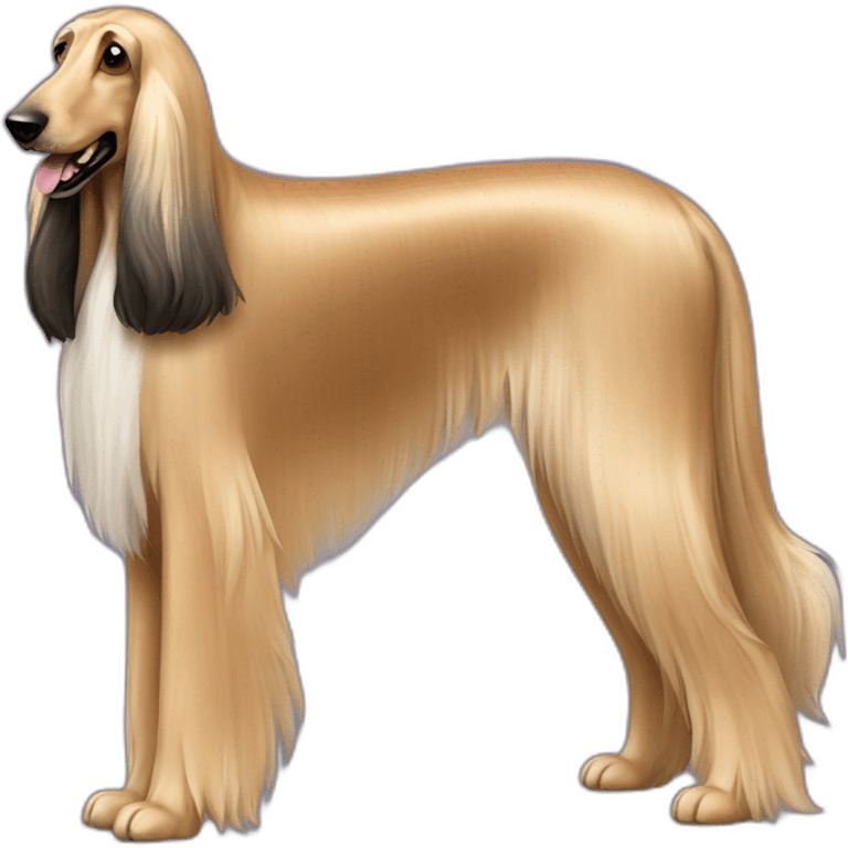 Dog Canine Afghan Hound full-height emoji