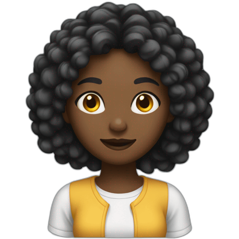 Black girl play a Game  emoji