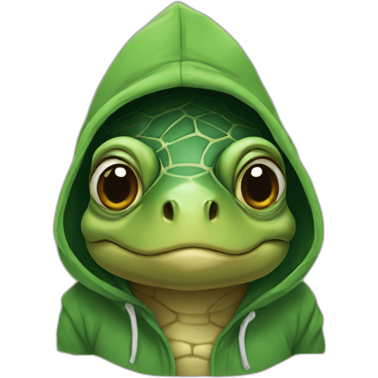 turtle in hoodie emoji