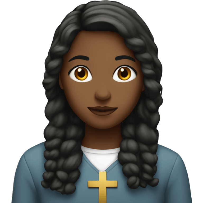 Christian girl emoji