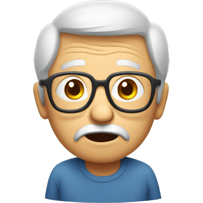 confused elderly emoji