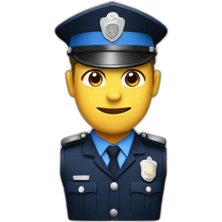 policeman with police shield emoji