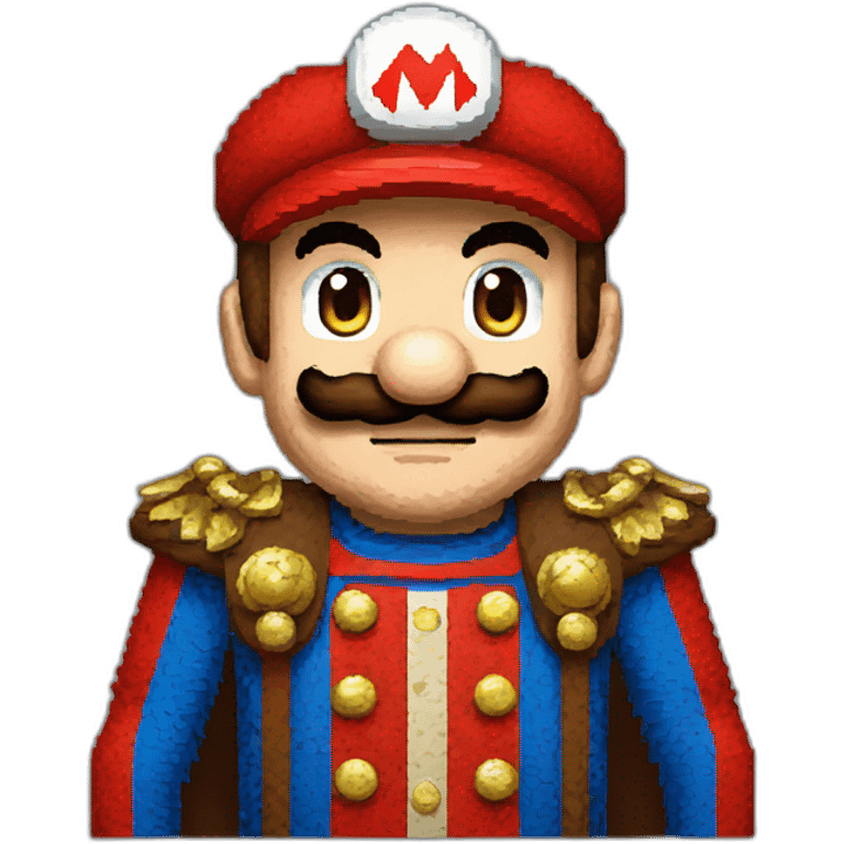 Super Mario with Bavarian clothes pixel art emoji