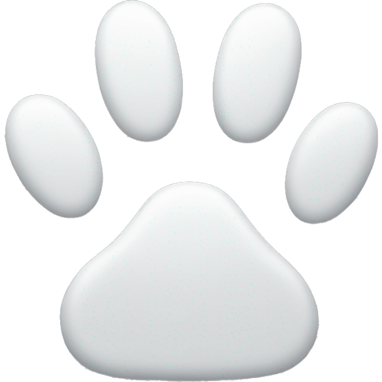 Single paw white emoji emoji