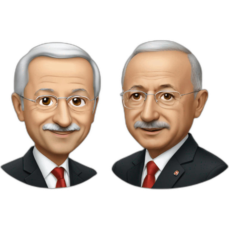 erdogan and kilicdaroglu emoji