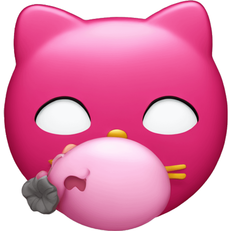 Hello kitty kissing emoji