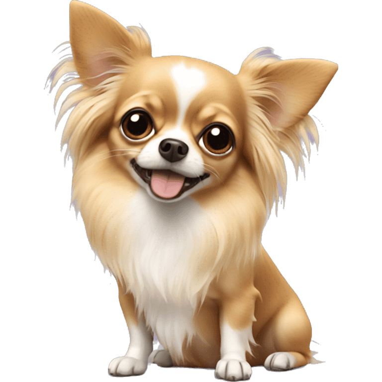 Longhair Chihuahua  emoji