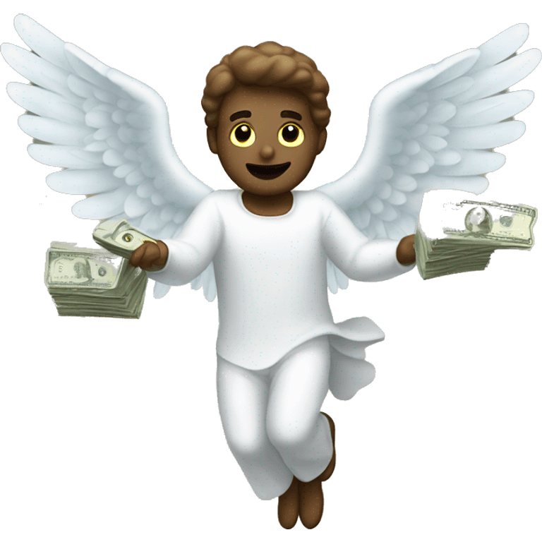 angel Flying money emoji emoji