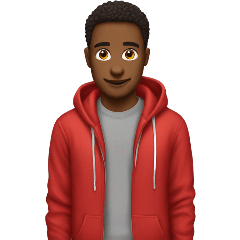 ☺️ this emoji wear red hoodie emoji