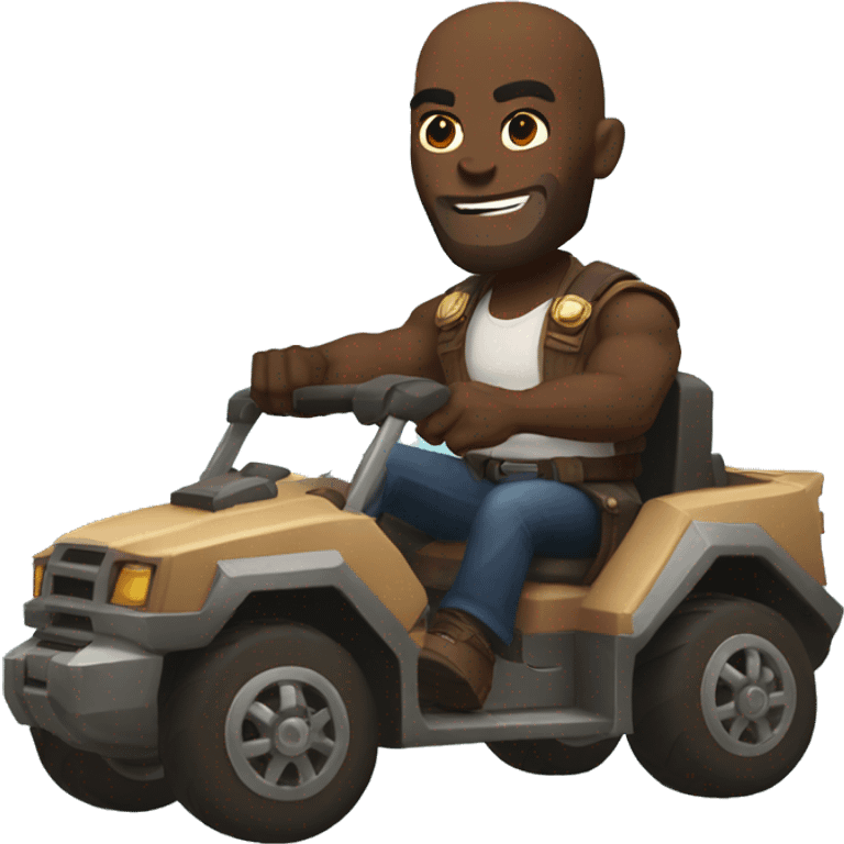 Doomfist driving emoji