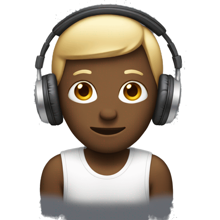 emoji with headphones emoji