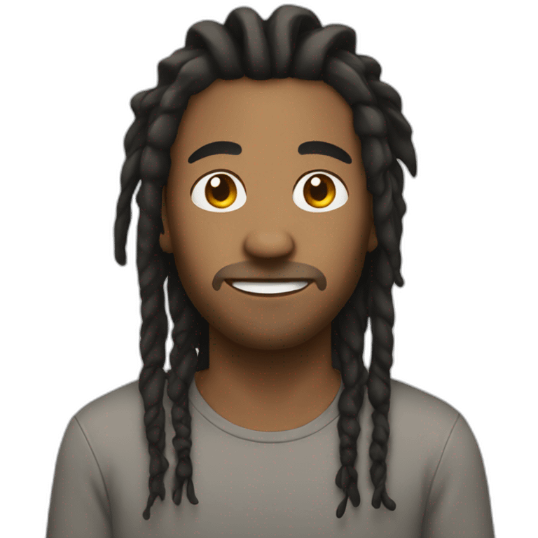 Guy with dreadlocks  emoji