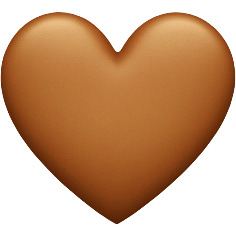 Brown heart emoji