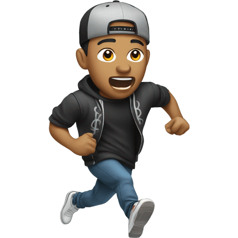 filipino-rapper running emoji