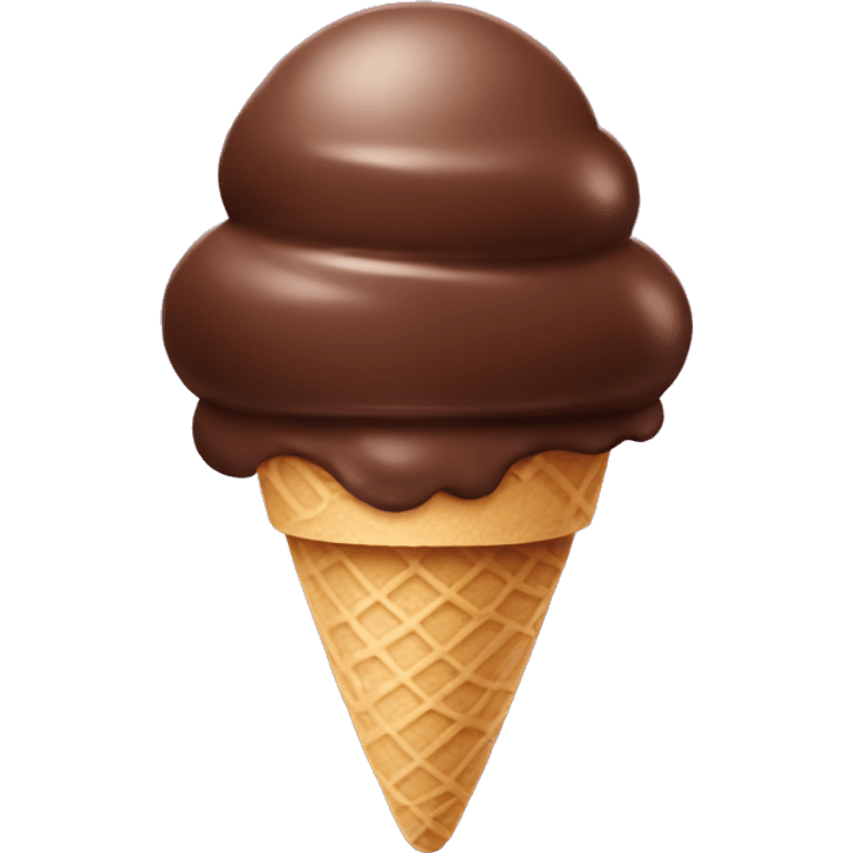 Chocolate icecream emoji