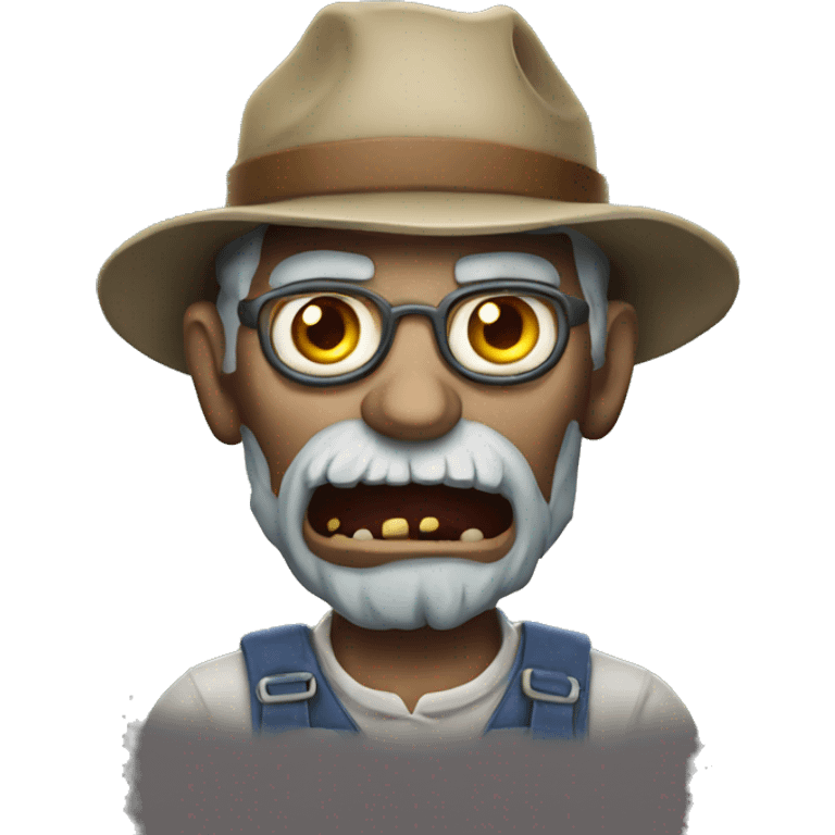 Zombie farmer emoji