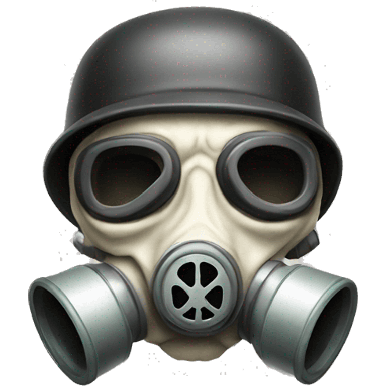 Bone Skull wearing a gas mask emoji