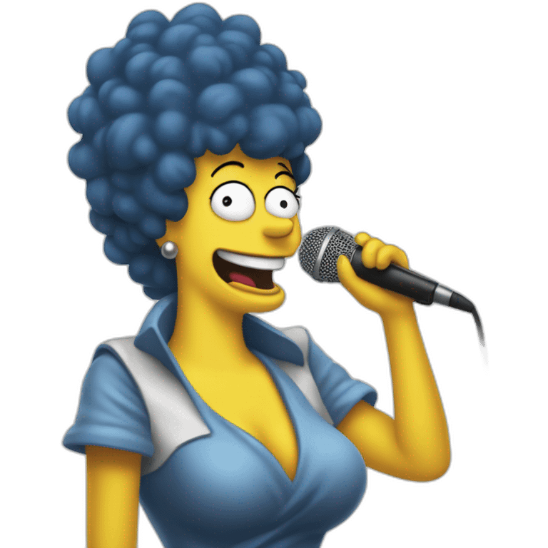 marge simpson metal singer emoji