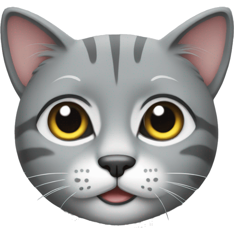 A grey cat emoji